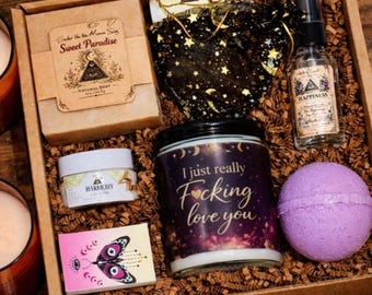 Just really F*cking Love you Gift Box- Friendship Gift Set -- Anniversary Love- Birthday Gift For Bestie