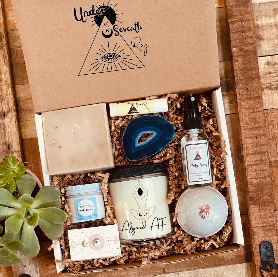 Aligned AF Yoga Spa Gift Box -mental Health Self Care Package for Her ...