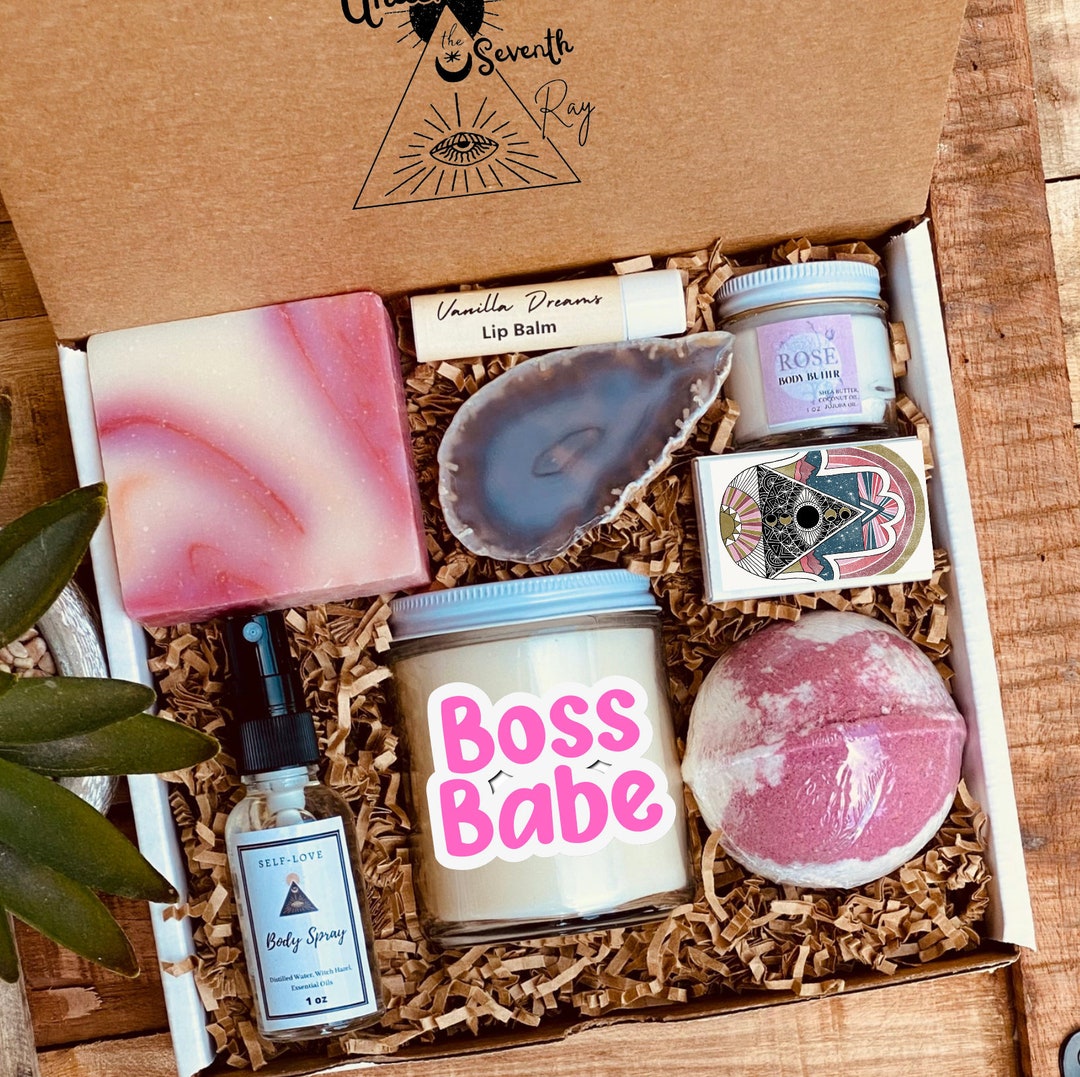 Boss Babe Gift Box, Girl Boss Gift Box, Gift for Entrepreneur, Gift Box for Her, Spa Gift Set