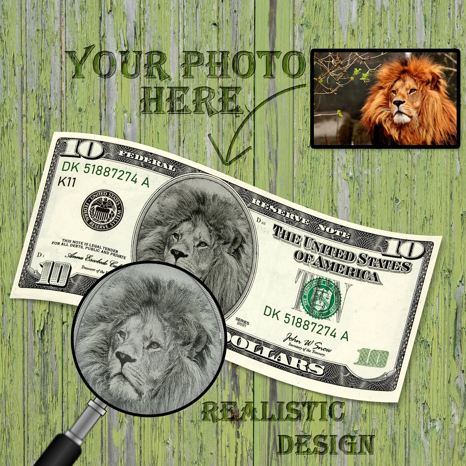 your face on money custom 10 dollar bill printable play etsy