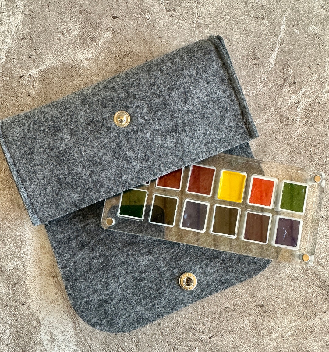 BRIGHT RAINBOW Watercolour Paint Palette Artist Quality Etsy UK