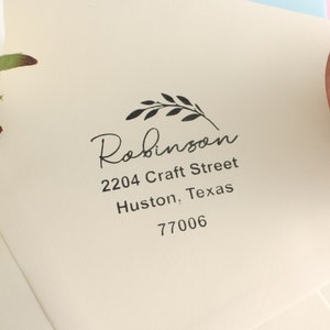 Aangepaste adresinktstempel (stijl 2)/gepersonaliseerde inktstempel/retouradres