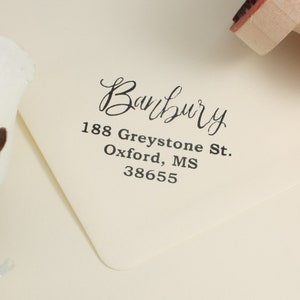Aangepaste adresinktstempel (stijl 3)/gepersonaliseerde inktstempel/retouradres