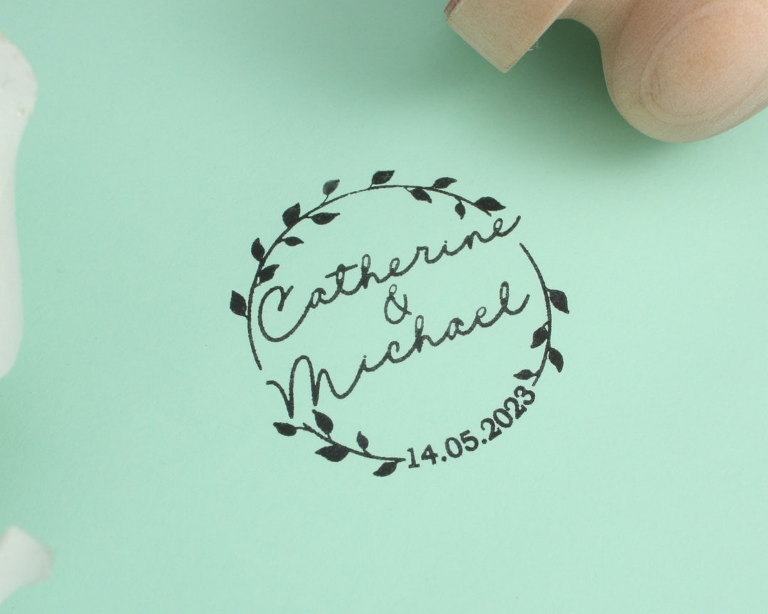 Custom Wedding Ink Stamp style 2/personalised Ink Stamp Etsy UK