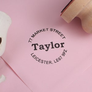 Aangepaste adresinktstempel (stijl 5)/gepersonaliseerde inktstempel/retouradres