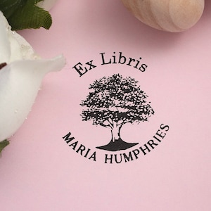Custom Ex Libris Library Book Stamp (Style 2)