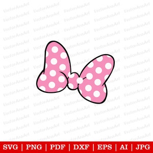 May include: A pink bow with white polka dots. The bow is a classic design and is perfect for adding a touch of whimsy to any project.