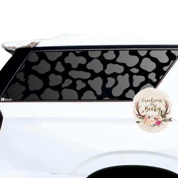 Cow Print Car Window Decals Etsy