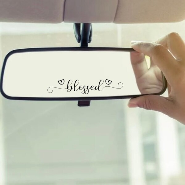 Rear View Mirror Decal Etsy