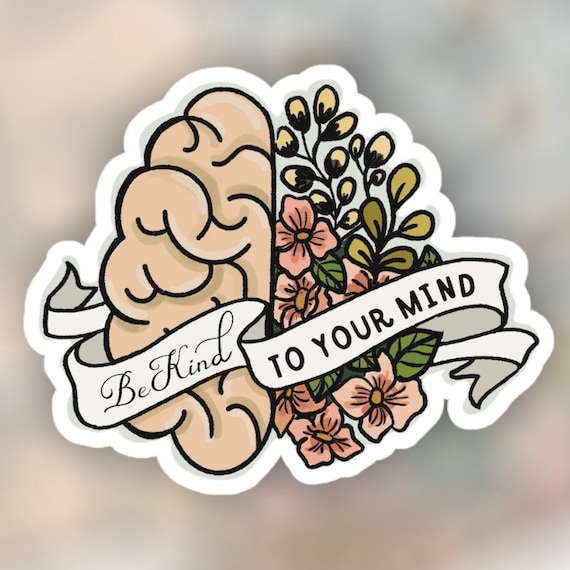 Mental Health Stickers, Inspirational Words Mental Health