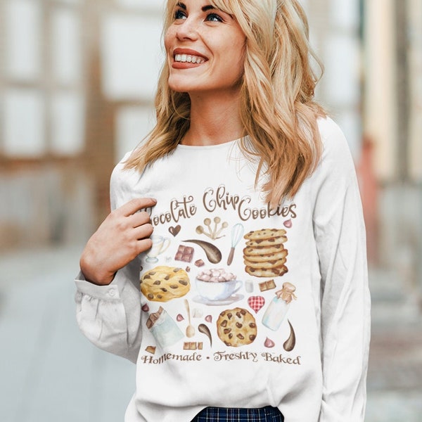 Chocolate Chip Cookie Shirt, Cookie Lover Shirt, Chocolate Shirt, Cookie Gift, Chocolate Chip Cookie Gift, Baker Gift, Cookie Monster