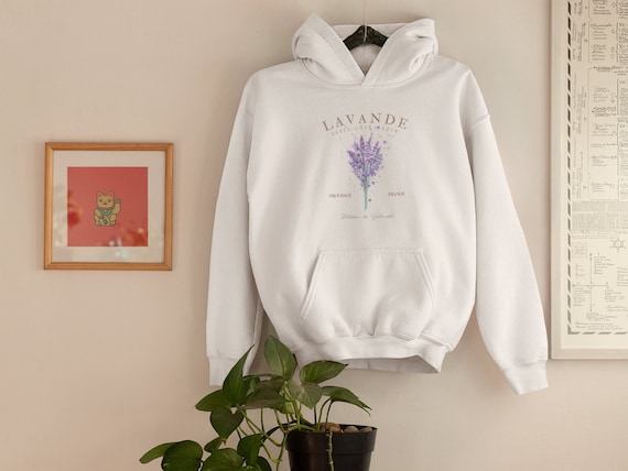 Lavender Provence Hoodie Provence France Hoodie French Lavender Pullover Cote D azur Gift Plateau De Valensole Lavender Fields Etsy UK