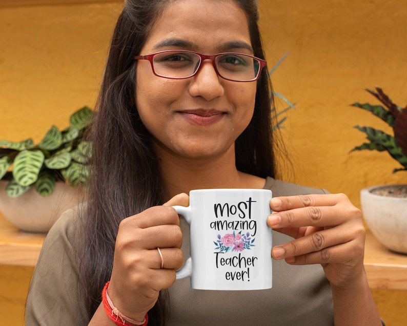 Teacher coffee mug Teacher appreciation gifts Best teacher Etsy
