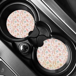 Nurse Car Coasters, Cute Car Coasters, Graduation Gifts for Nurses, New Nurse Gift, RN Gift, Car Accessories, Set of 2 Neoprene Car Coasters