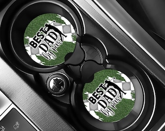 Best Dad By Par Car Coaster, Golf Dad Gift, Father’s Day Gift, Golfing Accessories, Golfer Gift for Father’s Day, Dad Birthday Gift