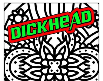 Swear Word Coloring Page For Adults | Adult Humor (Printable, PDF Download)