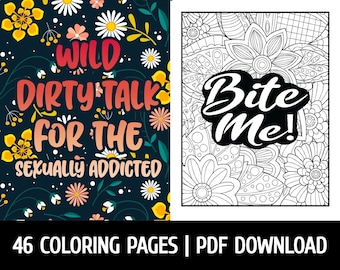 Dirty Talks pour personnes sexuellement accrocs par GBN Publishing Club - Coloriages pour adultes | Humour pour adultes (version imprimable, téléchargement PDF)