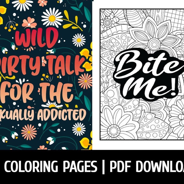 Adult Coloring Pages Dirty Etsy - Il 600x600.5537157474 7taa 