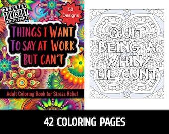 Gift for Woman: Profanity Adult Coloring Book by GBN Publishing Club | Adult Coloring Book | Adult Humor