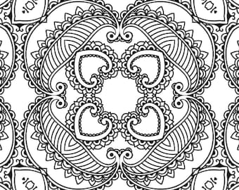 25 Printable Mandala Coloring Pages Bundle 8