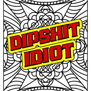 Swear Word Coloring Page For Adults | Adult Humor (Printable, PDF Download)