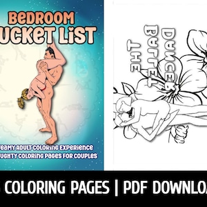 Schlafzimmer Bucket List for Sexually Süchtig Erwachsene Malvorlagen | Humor für Erwachsene (Printable, PDF Download)