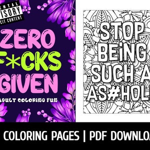 Fuck Feelings: Funny Motivational Swearing Coloring Book for Adults Stress