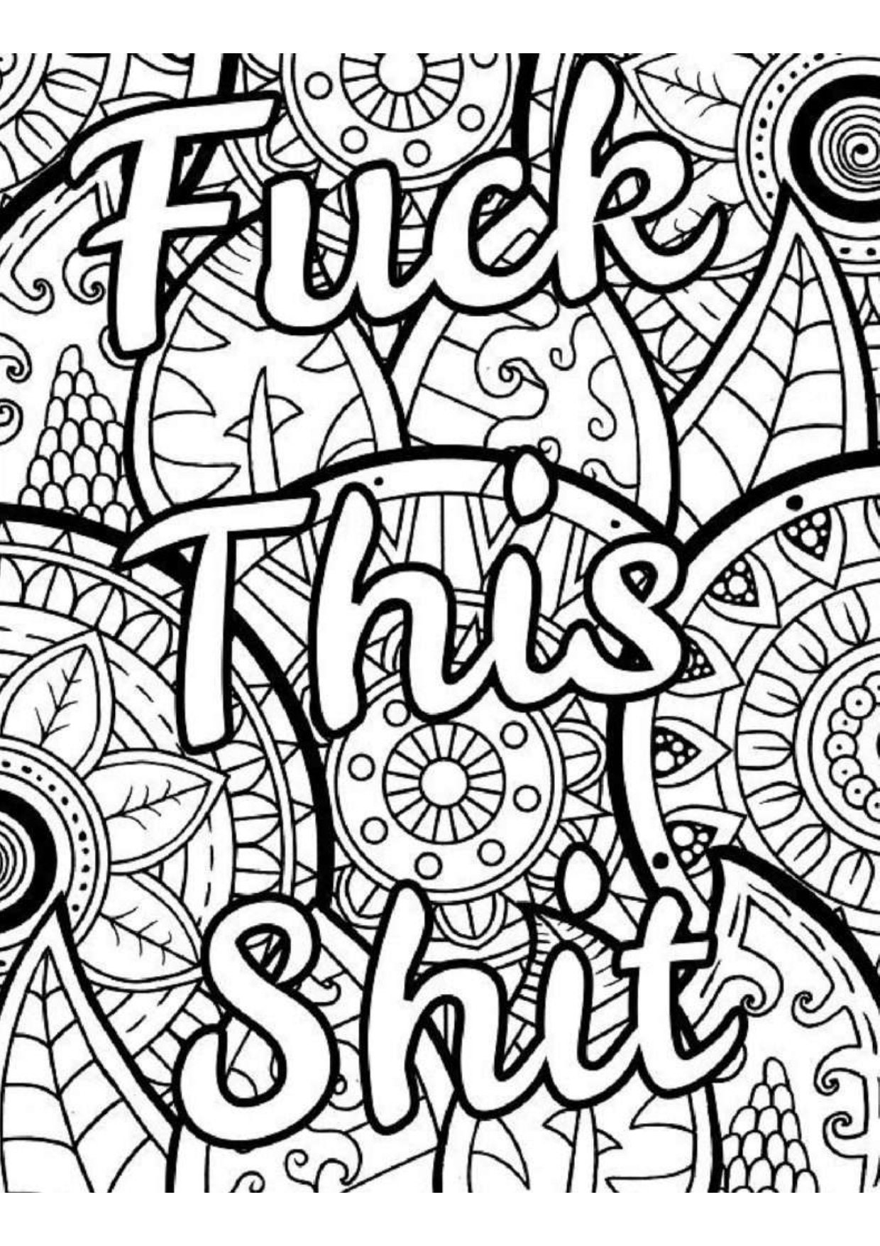 Swear Word Adult Coloring Book: Hilarious Swearing Words for Sweary Fun and  Stress Relief : 30 Swearword Designs Mega Bundle by Swearing Coloring Swearing  Coloring Book for Adults (2016, Trade Paperback) for sale online