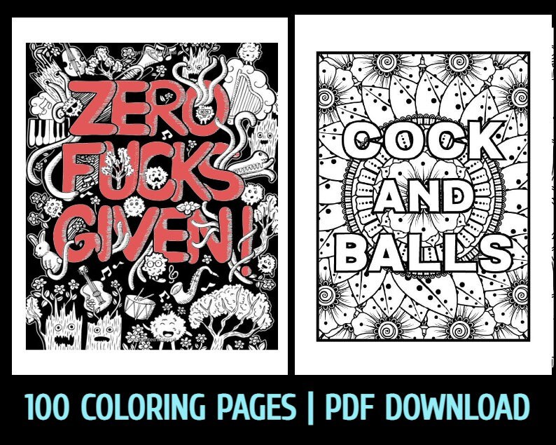 100 Adult Coloring Pages by GBN Publishing Club. Adult Humor | Adult Coloring Books