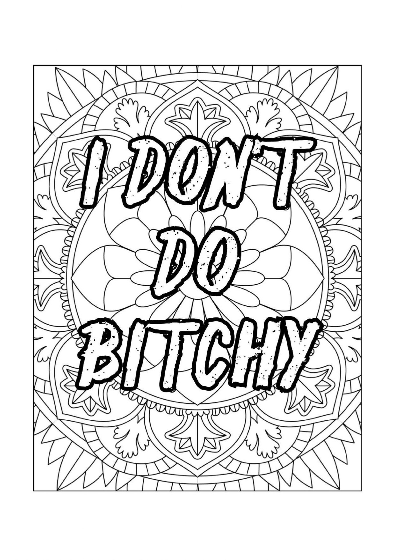 30 Adult Swear Word Printable Coloring Pages printable PDF - Etsy