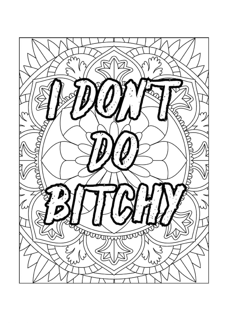 30 Adult Swear Word Printable Coloring - Il 794xN.3625683225 N587 