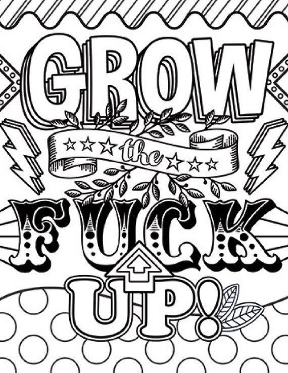 Profanity Coloring Book for Adults