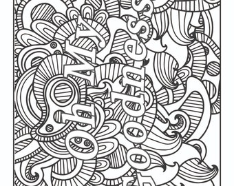 Swear-Word Alternatives: Adult Coloring Book | Adult Humor