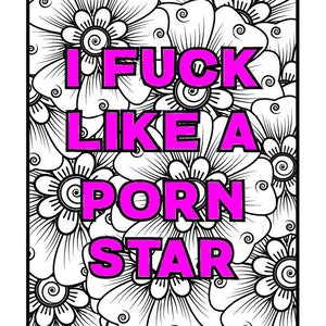 Swear Word Coloring Page For Adults | Adult Humor (Printable, PDF Download)