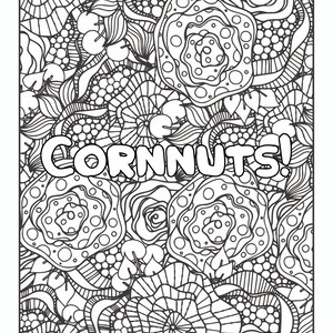 Cornnuts: Adult Coloring Page | Adult Humor