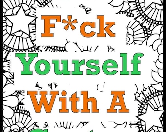 Swear Word Coloring Page For Adults | Adult Humor (Printable, PDF Download)