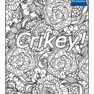 CRIKEY: Adult Coloring Page | Adult Humor