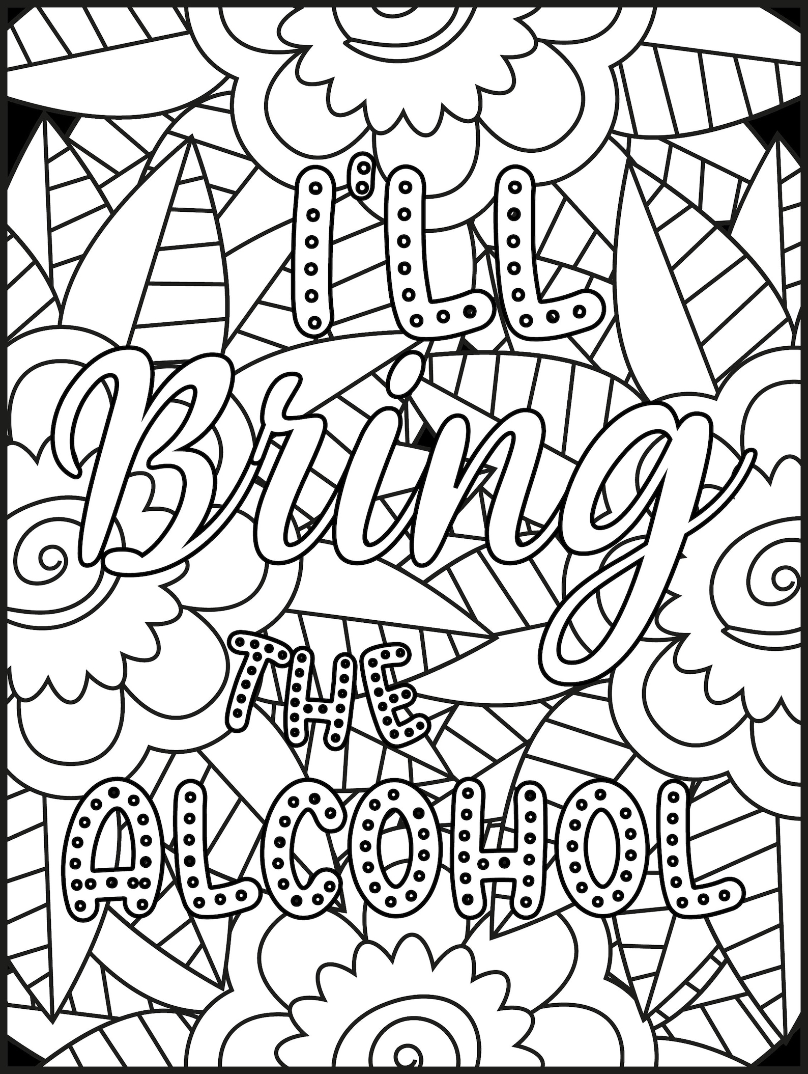Cute but Psycho Adult Coloring Pages printable PDF Download - Etsy
