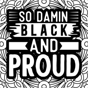 Black and Proud Coloring Pages (Printable, PDF Download)