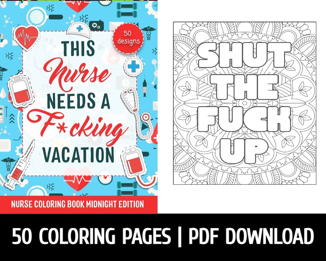 Nurse Coloring Book Midnight Edition Pages: Soothing Art for Healthcare Artists