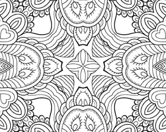 25 Printable Mandala Coloring Pages Bundle 1