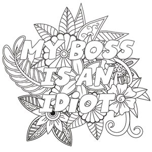 100 Adult Coloring Pages Instant Download | Adult Humor (printable, PDF ...