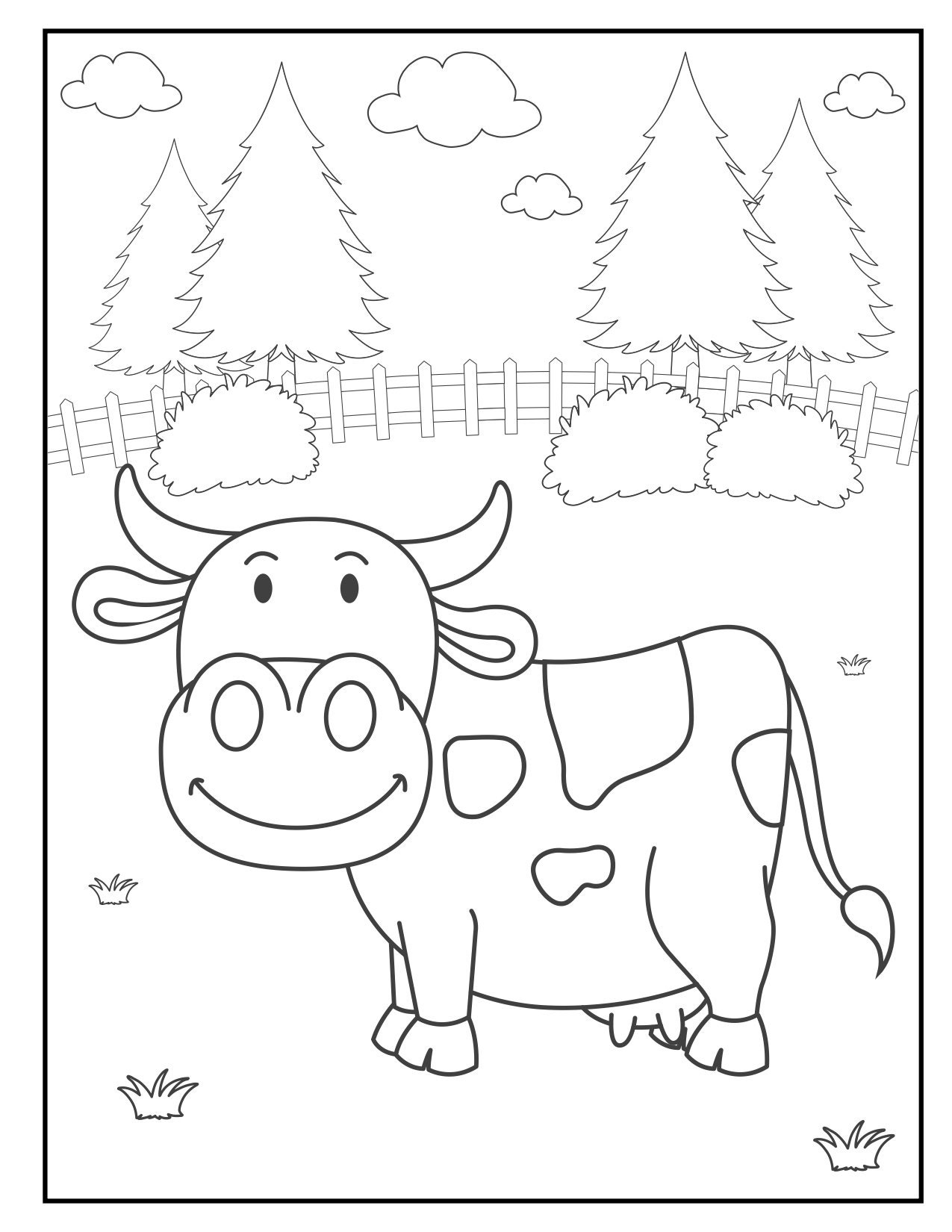 Printable Animal Coloring Pages - Etsy
