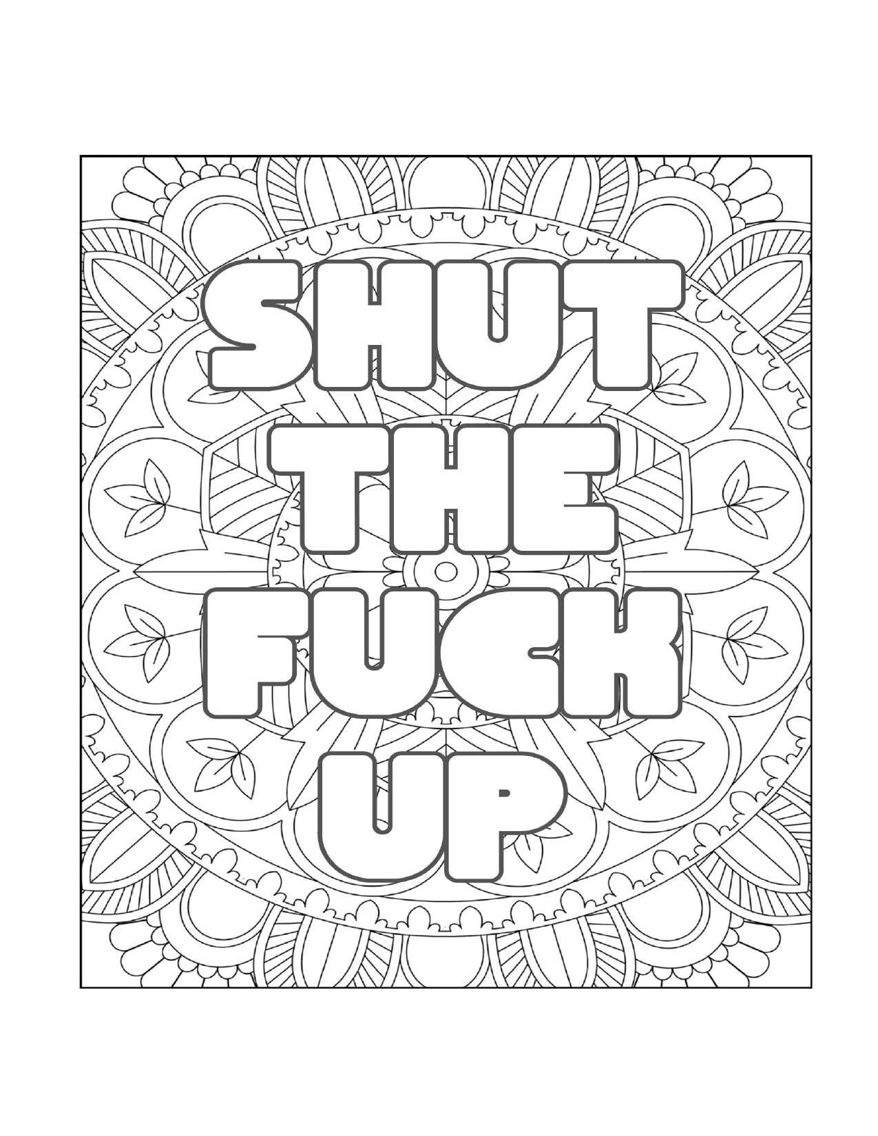 3 Profanity Coloring Print Ready Pages. | Etsy Australia