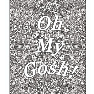 Swear-Word Alternatives: Adult Coloring Book | Adult Humor