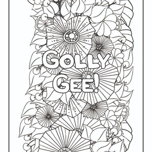 Swear-Word Alternatives: Adult Coloring Book | Adult Humor