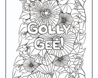Swear-Word Alternatives: Adult Coloring Book | Adult Humor