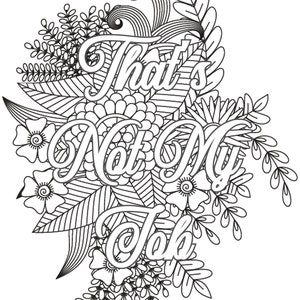 Sweary Coloring Book for Adults printable PDF Download - Etsy