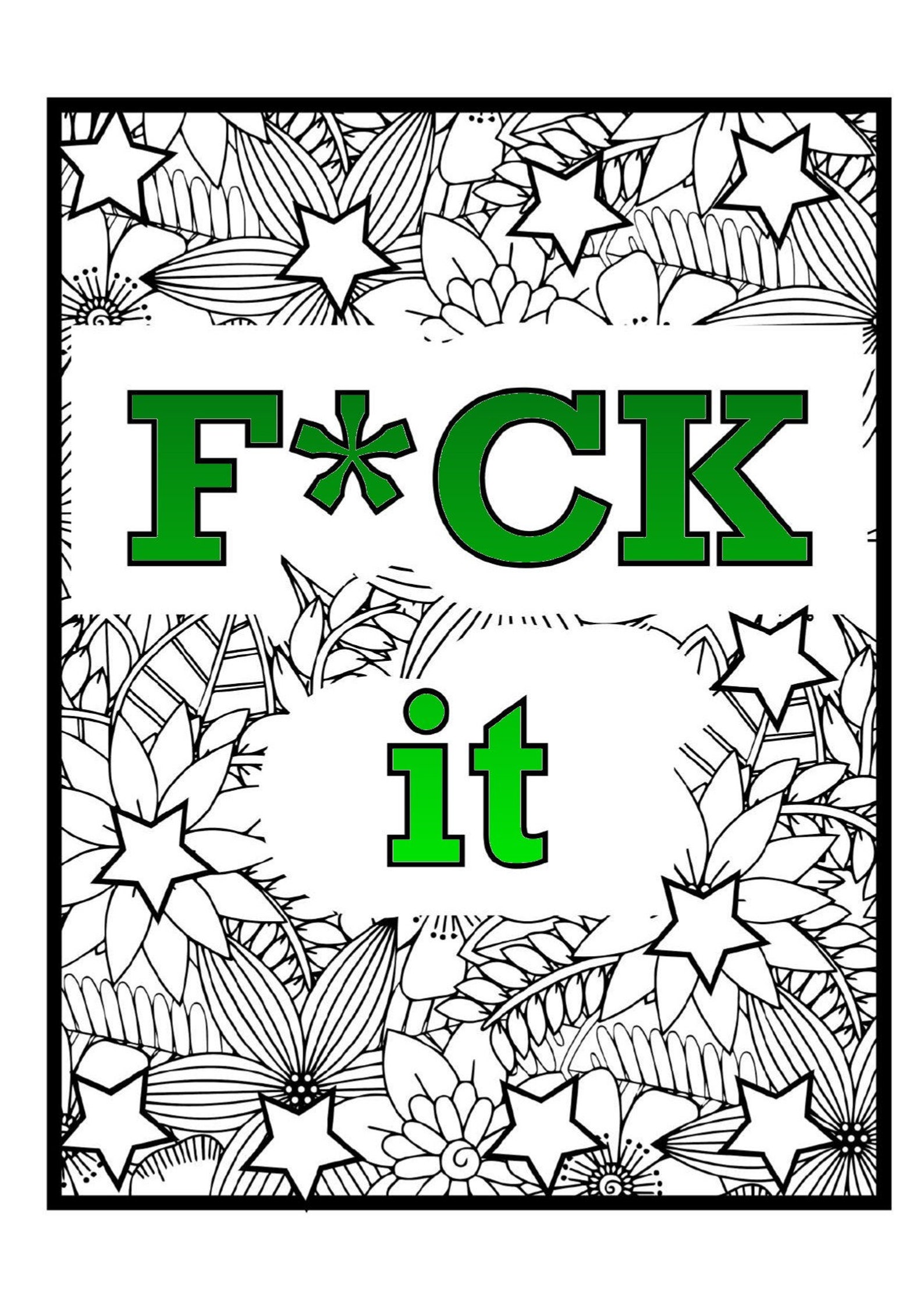 30 Adult Swear Word Printable Coloring Pages - Etsy