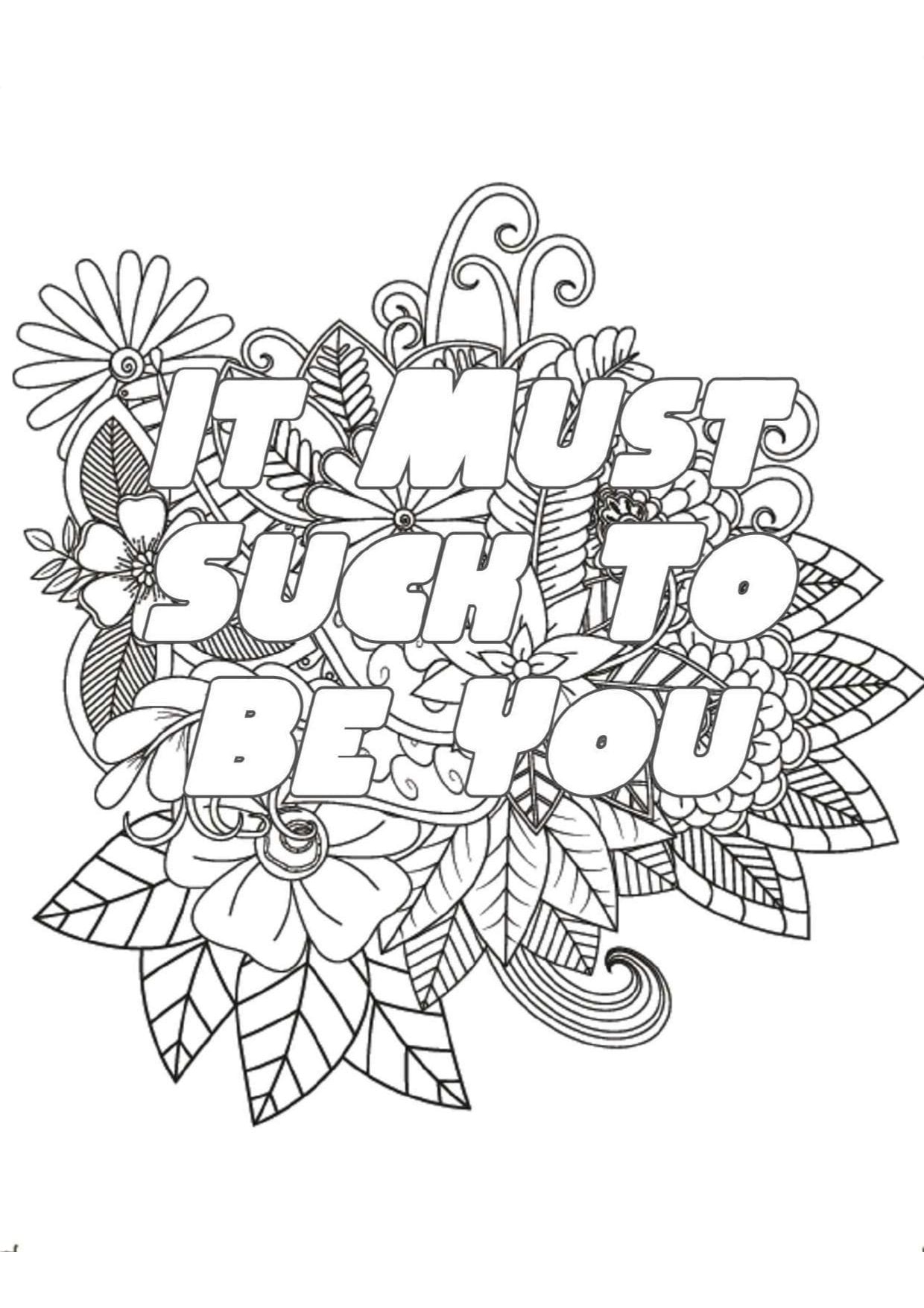 30 Adult Swear Word Printable Coloring Pages printable PDF Etsy Australia